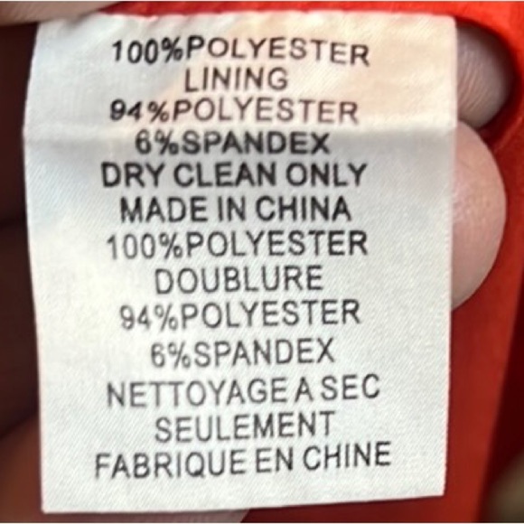 Trina Turk Red Orange Sheath Party Dress, Square Neckline Tiered Sleeves, size 4 - Picture 13 of 13